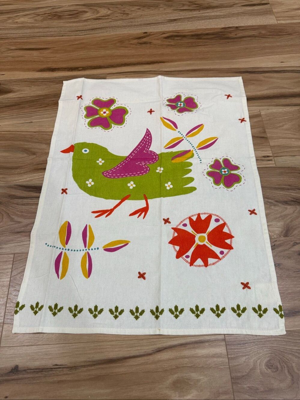 Gudrun Sjoden embroidered new kitchen towel